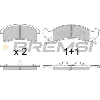 BP2799.JPG Kit Pastiglie Freno Anteriore Buick Lesabre Bp2799 12510042 S.f. Delco Bremsi