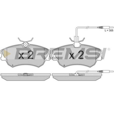 BP2801.JPG Kit Pastiglie Freno Anteriore Renault Espace Iii Bp2801 60 25 315 867 Con Contatto Segnalazione Usura S.f. Lucas Girl