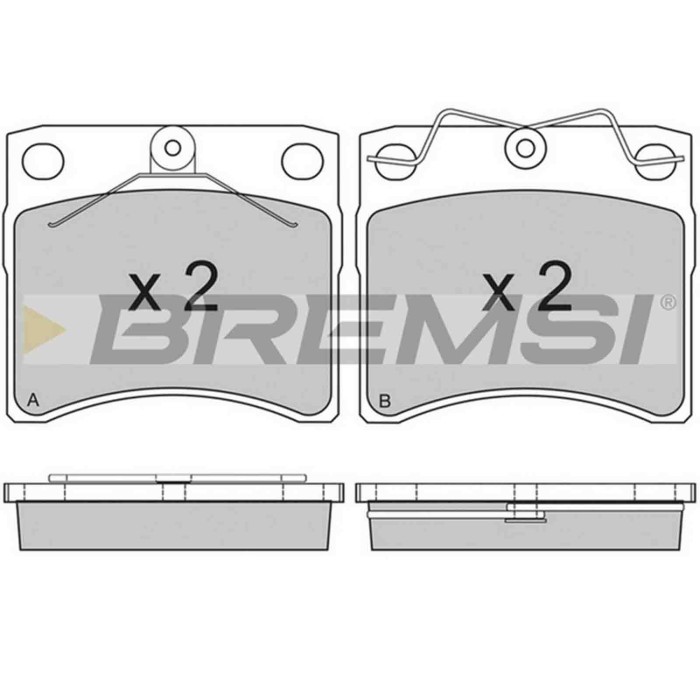 BP2802.JPG Kit Pastiglie Freno Anteriore Volkswagen Transporter T4 Autobus (70b 70c 7db 7dk 70j 70k 7dc 7 Bp2802 701 698 151 F B