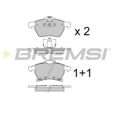 BP2813.JPG Kit Pastiglie Freno Anteriore Opel Astra G 2 Volumi /coda Spiovente (t98) Bp2813 1605032 S.f. Ate Bremsi