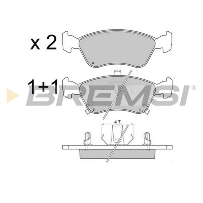 BP2814.JPG Kit Pastiglie Freno Anteriore Toyota Avensis Avensis Liftback Avensis Station Wagon Bp2814 04465-05020 S.f. Ate Brems