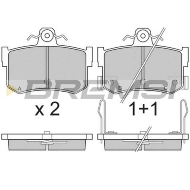 BP2818.JPG Kit Pastiglie Freno Posteriore Mg Mg Tf Mgf Mgr V8 Rover 800 800 2 Volumi/coda Spiovente 800 Coupú Bp2818 Gbp90323 Br