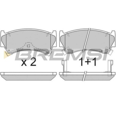 BP2826.JPG Kit Pastiglie Freno Anteriore Nissan 200 Sx Almera I Almera I Hatchback Bp2826 41060-0m891 S.f. Sumitomo Bremsi