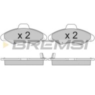 BP2827.JPG Kit Pastiglie Freno Anteriore Ford Escort Vi Cassone / Furgonato / Promiscuo (avl) Bp2827 1 015 308 S.f. Bendix Brems