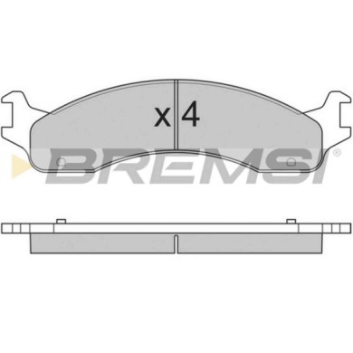 BP2830.JPG Kit Pastiglie Freno Anteriore Ford Usa F-250 Bp2830 1c2z2001aa S.f. Kelsey-hayes Bremsi