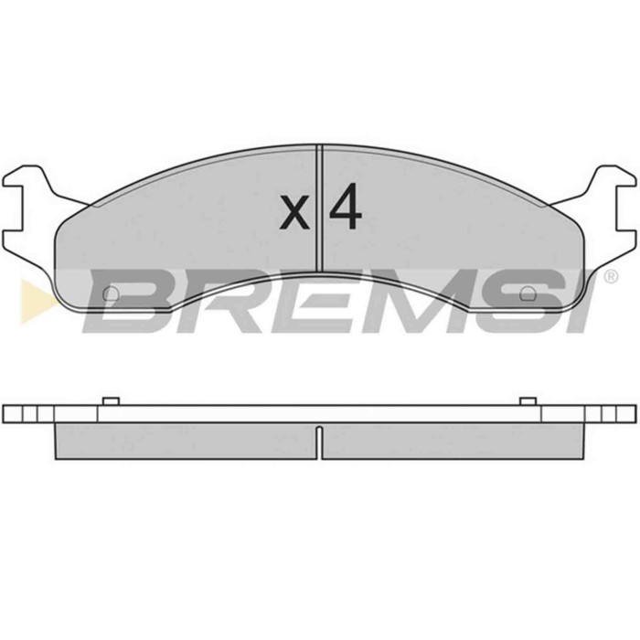 BP2830.JPG Kit Pastiglie Freno Anteriore Ford Usa F-250 Bp2830 1c2z2001aa S.f. Kelsey-hayes Bremsi