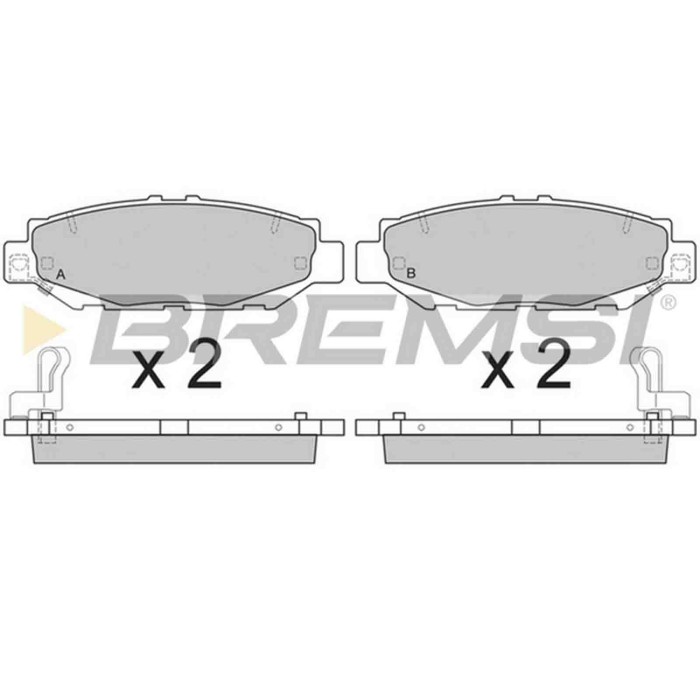 BP2831.JPG Kit Pastiglie Freno Posteriore Lexus Gs Toyota Supra Bp2831 04466-30050 S.f. Sumitomo Bremsi