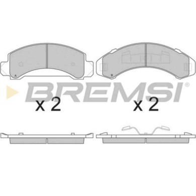 BP2840.JPG Kit Pastiglie Freno Anteriore Ford Usa Aerostar Explorer Bp2840 3 886 184 Bremsi