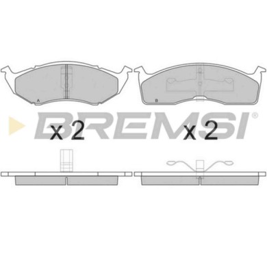 BP2841.JPG Kit Pastiglie Freno Anteriore Chrysler 300 M Concorde Neon Ii New Yorker Voyager/grand Voyager Iii Dodge Caravan Bp28