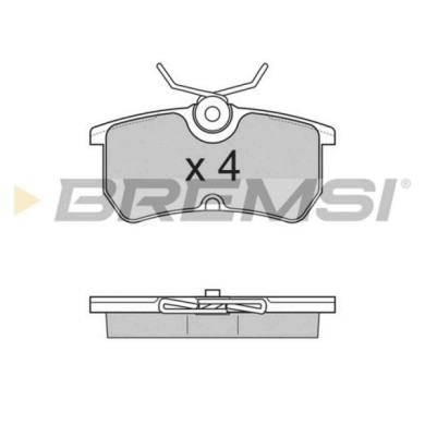 BP2844.JPG Kit Pastiglie Freno Posteriore Ford Fiesta Tre Volumi Bp2844 1 075 565 S.f. Lucas Girling Bremsi