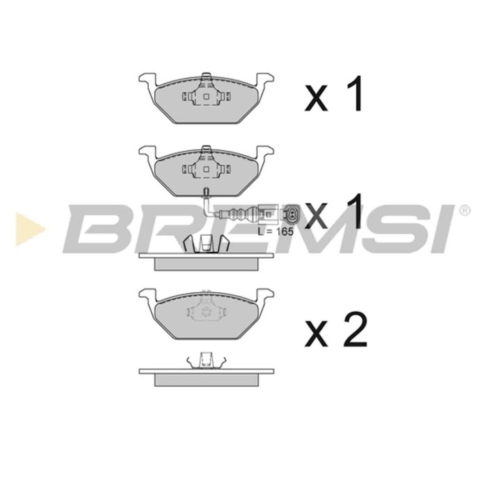 BP2848.JPG Kit Pastiglie Freno Anteriore Audi A2 (8z0) Bp2848 1j0698151d Con Contatto Segnalazione Usura S.f. Ate Bremsi