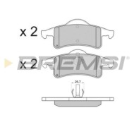 BP2855.JPG Kit Pastiglie Freno Posteriore Jeep Grand Cherokee Ii Bp2855 05011970aa S.f. Ate Bremsi