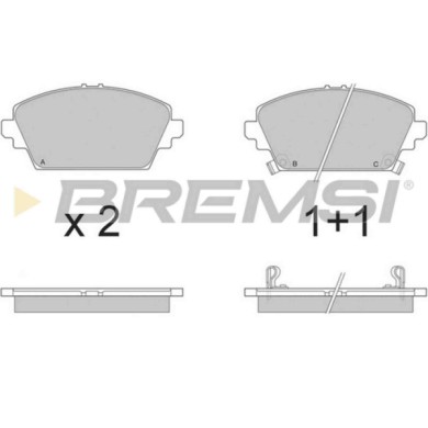 BP2870.JPG Kit Pastiglie Freno Anteriore Honda Accord 2 Volumi/coda Spiovente Accord Coupú Bp2870 45022-s1a-e00 S.f. Sumitomo Br