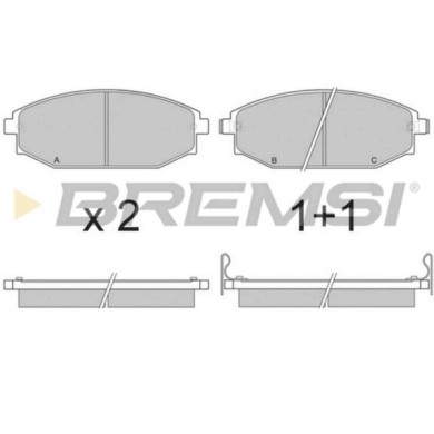 BP2871.JPG Kit Pastiglie Freno Anteriore Hyundai Galloper Ii Galloper I Mitsubishi Galloper Bp2871 58101-m1a00 S.f. Sumitomo Bre