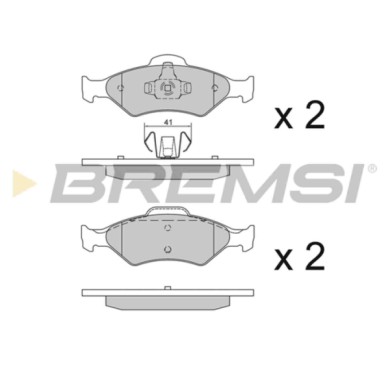 BP2873.JPG Kit Pastiglie Freno Anteriore Ford Courier Pick-up Fiesta Furgonato Fiesta Iv Ka Fiesta Iii Mazda 121 Iii Bp2873 1 03
