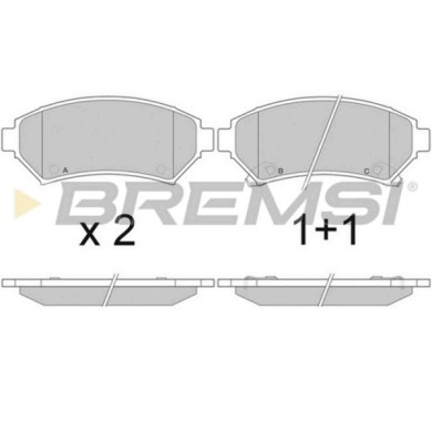 BP2876.JPG Kit Pastiglie Freno Anteriore Buick Century Tre Volumi Bp2876 1802 4962 Bremsi