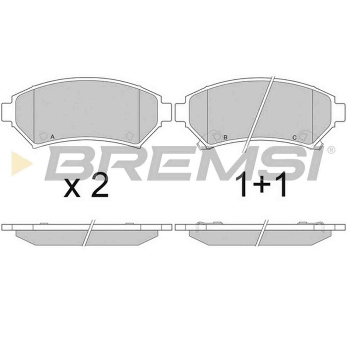 BP2876.JPG Kit Pastiglie Freno Anteriore Buick Century Tre Volumi Bp2876 1802 4962 Bremsi