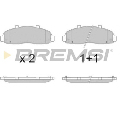 BP2877.JPG Kit Pastiglie Freno Anteriore Ford Usa F-150 Bp2877 F65z-2001-aa Bremsi