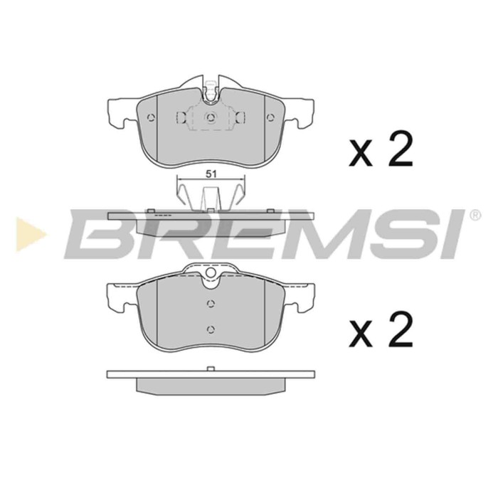 BP2878.JPG Kit Pastiglie Freno Anteriore Mg Mg 6 Tre Volumi Mg Zt- T Mg Zt Rover 75 75 Tourer Bp2878 10008675 S.f. Ate Bremsi