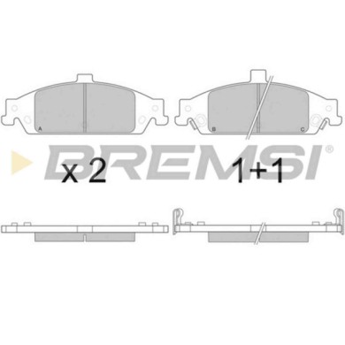 BP2882.JPG Kit Pastiglie Freno Anteriore Chevrolet Alero Bp2882 S.f. Sumitomo Bremsi