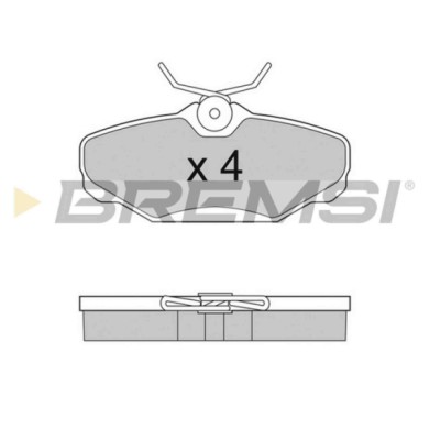 BP2884.JPG Kit Pastiglie Freno Posteriore Ford Usa Taurus Taurus Wagon Bp2884 1u2z-2v200-pa S.f. Lucas Girling Bremsi