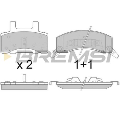 BP2885.JPG Kit Pastiglie Freno Anteriore Chevrolet C2500 Pick-up Tahoe Dodge Ram 2500 Pick-up Bp2885 12321449 S.f. Bendix Bremsi