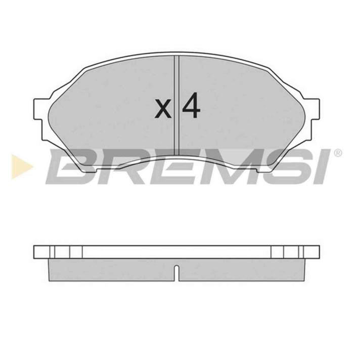 BP2895.JPG Kit Pastiglie Freno Anteriore Mazda 323 F Vi 323 S Vi Bp2895 B2yd-33-28z S.f. Sumitomo Bremsi