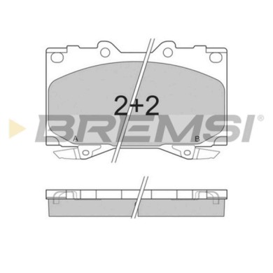 BP2898.JPG Kit Pastiglie Freno Anteriore Lexus Lx Toyota Land Cruiser Prado Land Cruiser 100 Bp2898 04465-60220 S.f. Sumitomo Br
