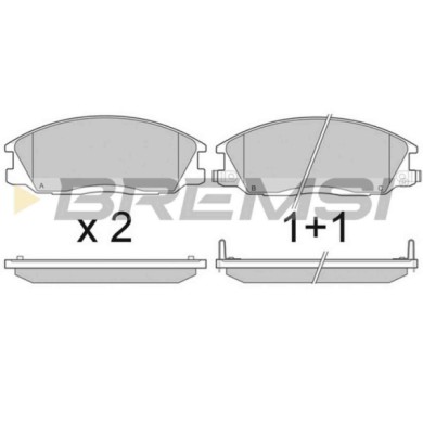 BP2909.JPG Kit Pastiglie Freno Anteriore Daewoo Rexton (gab) Bp2909 4813008260 S.f. Mando Bremsi