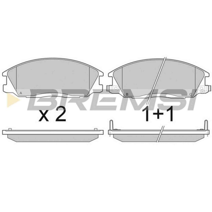BP2909.JPG Kit Pastiglie Freno Anteriore Daewoo Rexton (gab) Bp2909 4813008260 S.f. Mando Bremsi