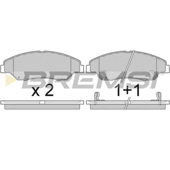 BP2911.JPG Kit Pastiglie Freno Anteriore Kia Retona Fuoristrada Chiuso Sportage Suv Bp2911 0k045-33-23z S.f. Sumitomo Bremsi