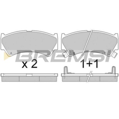 BP2913.JPG Kit Pastiglie Freno Anteriore Suzuki Baleno Baleno 2 Volumi/coda Spiovente Baleno Station Wagon Bp2913 55810-64g00 S.