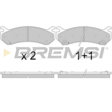 BP2918.JPG Kit Pastiglie Freno Anteriore Chevrolet Tahoe Hummer Hummer H2 Sut Bp2918 S.f. Ate Bremsi