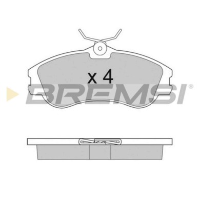 BP2921.JPG Kit Pastiglie Freno Anteriore Citroen Berlingo / Berlingo First Mpv / Space Wagon (mf Gjk Gfk Bp2921 16 172 731 80 Br