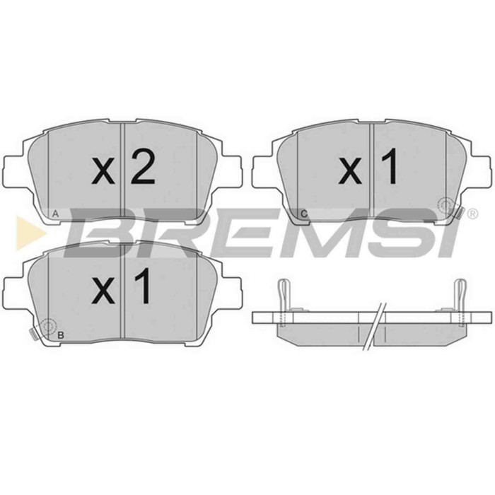 BP2931.JPG Kit Pastiglie Freno Anteriore Toyota Celica Coupú (t23) Bp2931 04465-17100 S.f. Akebono Bremsi