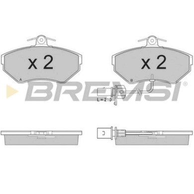 BP2935.JPG Kit Pastiglie Freno Anteriore Audi A4 A4 Avant Seat Exeo Exeo St Volkswagen Passat Passat Variant Bp2935 8e0 698 151 