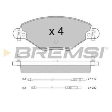 BP2939.JPG Kit Pastiglie Freno Anteriore Citro-n C5 Cassone/furgonato/promiscuo C5 I C5 I Break C5 Ii C5 Ii Break Bp2939 16 114 