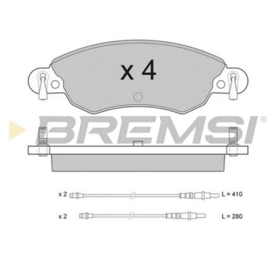 BP2940.JPG Kit Pastiglie Freno Anteriore Citro-n C5 I C5 Ii C5 Ii Break Bp2940 4252.14 S.f. Bosch Bremsi