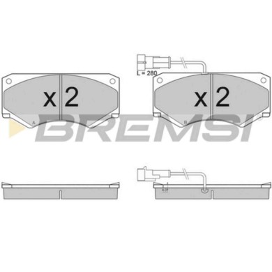 BP2948.JPG Kit Pastiglie Freno Anteriore Iveco Daily Ii Autobus Daily Ii Furgonato Daily Ii Pianale Piatto/telaio Bp2948 190 643
