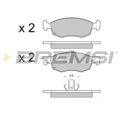 BP2951.JPG Kit Pastiglie Freno Anteriore Fiat Doblo Mpv / Space Wagon (119 223) Bp2951 7 177 096 4 S.f. Ate Bremsi