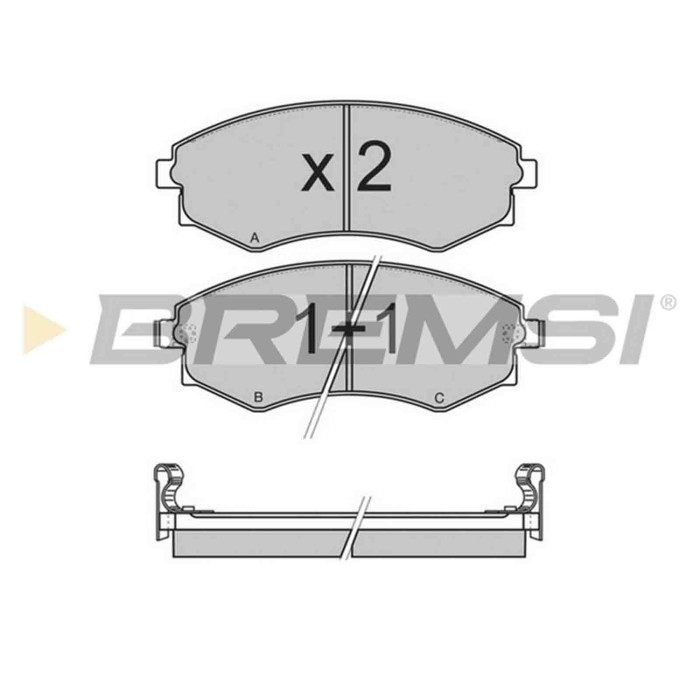 BP2964.JPG Kit Pastiglie Freno Anteriore Hyundai Coupe I (rd) Bp2964 5810117a00 S.f. Akebono Bremsi