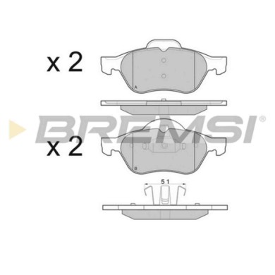 BP2981.JPG Kit Pastiglie Freno Anteriore Renault Laguna Ii (bg0/1) Bp2981 41 06 000 12r O.e. S.f. Ate Bremsi