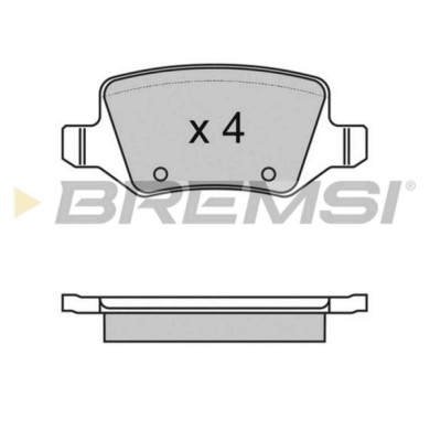 BP2983.JPG Kit Pastiglie Freno Posteriore Mercedes-benz Classe A Classe B Vaneo Bp2983 1684200420 S.f. Lucas Girling Bremsi