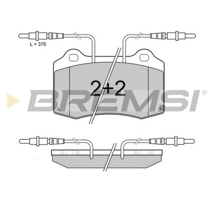 BP2985.JPG Kit Pastiglie Freno Anteriore Peugeot 406 Coupú Bp2985 4251.82 Con Contatto Segnalazione Usura S.f. Brembo Bremsi