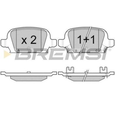 BP2987.JPG Kit Pastiglie Freno Posteriore Opel Corsa C Tigra Twintop Bp2987 16 05 085 S.f. Lucas Girling Bremsi