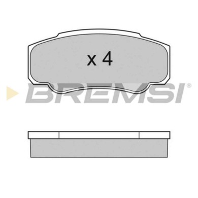 BP2996.JPG Kit Pastiglie Freno Posteriore Citroen Jumper I Furgonato (230l) Bp2996 16 172 817 80 S.f. Brembo Bremsi