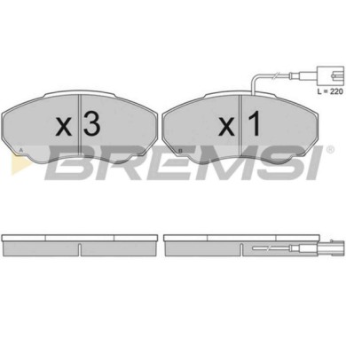 BP2997.JPG Kit Pastiglie Freno Anteriore Citroen Jumper I Furgonato (230l) Bp2997 425243 Con Contatto Segnalazione Usura S.f. Br