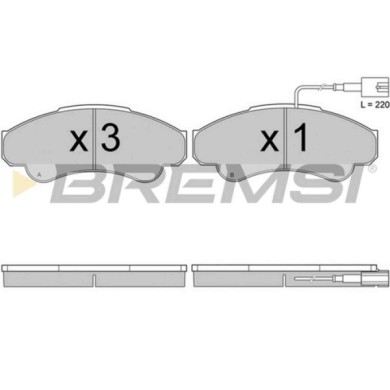 BP2998TR.JPG Kit Pastiglie Freno Anteriore Citroen Jumper I Autobus (244 Z) Bp2998tr 4252.45 S.f. Brembo Bremsi