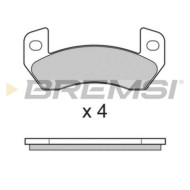 BP3003.JPG Kit Pastiglie Freno Posteriore Ligier Ambra Bp3003 Microcar S.f. Ligier Bremsi