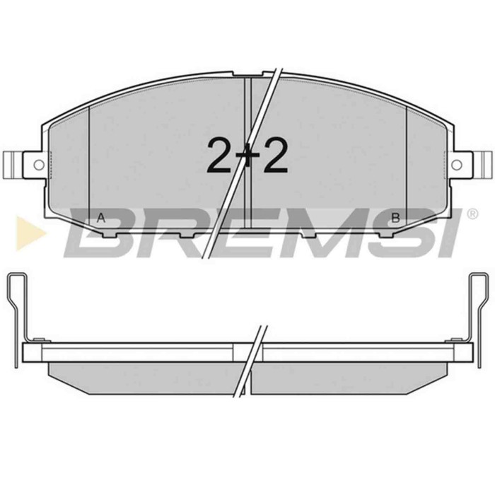 BP3007.JPG Kit Pastiglie Freno Anteriore Nissan Patrol Gr V Wagon Bp3007 41060-vb290 S.f. Sumitomo Bremsi